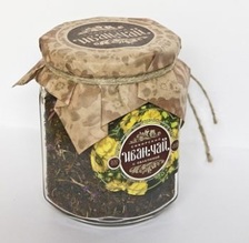 Чайный напиток "Сибирский Иван-Чай" зеленый листовой, 100гр банка, с облепихой 